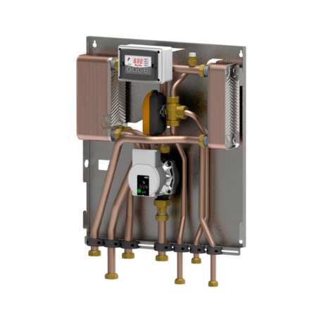 BF5-Modul (1 Umw&#228;lzpumpe) f&#252;r Biomasse-Trennheizsystem und sofortige Warmwasserbereitung mit Biomasse-Erzeugern ohne Tauscher