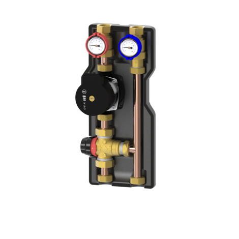 F&#220;R SYSTEME MIT NIEDRIGEN/MITTLEREN TEMPERATUREN: THERMOSTATISCHE GEMISCHTE ABGABE